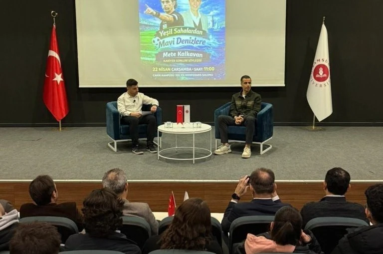 Düdükten rotaya: Mete Kalkavan öğrencilerle deneyimlerini paylaştı 