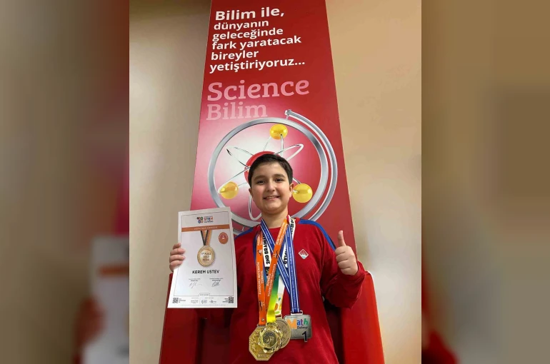 Dünya birincisi 4. sınıf öğrencisi Kerem’in hedefi Cahit Arf gibi bilim insanı olmak 