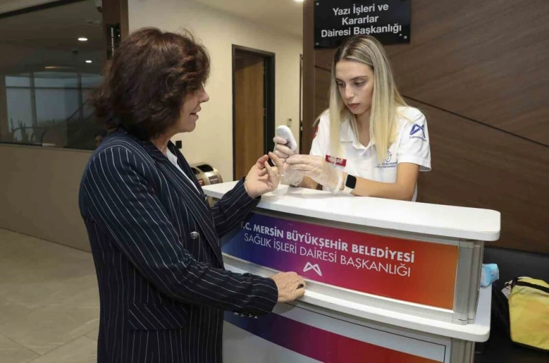 ‘Dünya Diyabet Günü’nde belediye personellerine şeker ölçümü 