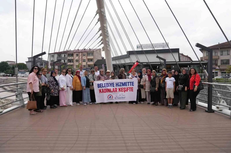 Düzce Belediyesi hizmette, kadınlar keşifte