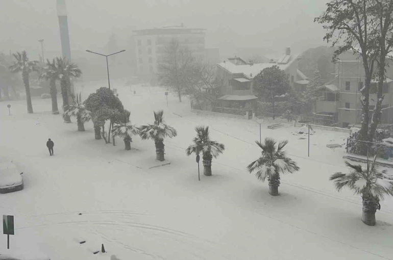 Düzce yeni yıla karla girdi 