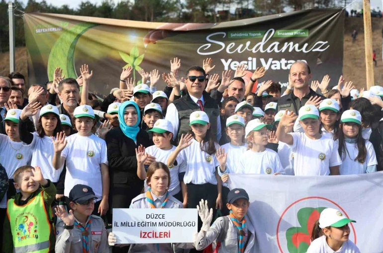 Düzce’de 43 bin 563 fidan toprakla buluştu 