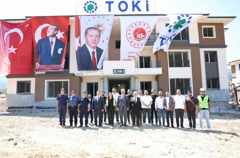 Düzce’de TOKİ konutları hızla yükseliyor