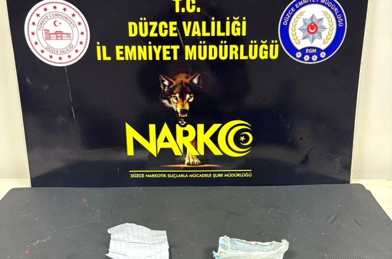 Düzce’de uyuşturucu operasyonu 