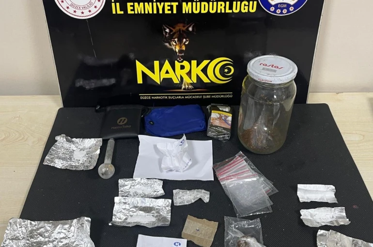 Düzce’de uyuşturucu operasyonunda 2 kişi tutuklandı 