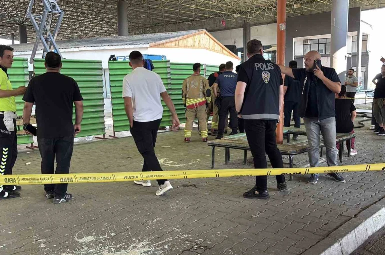 Edirne Otogarı’nda tinerli boya yangını: 2 işçi yaralandı 