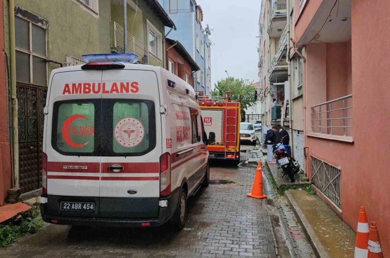 Edirne’de baca yangını korkuttu 
