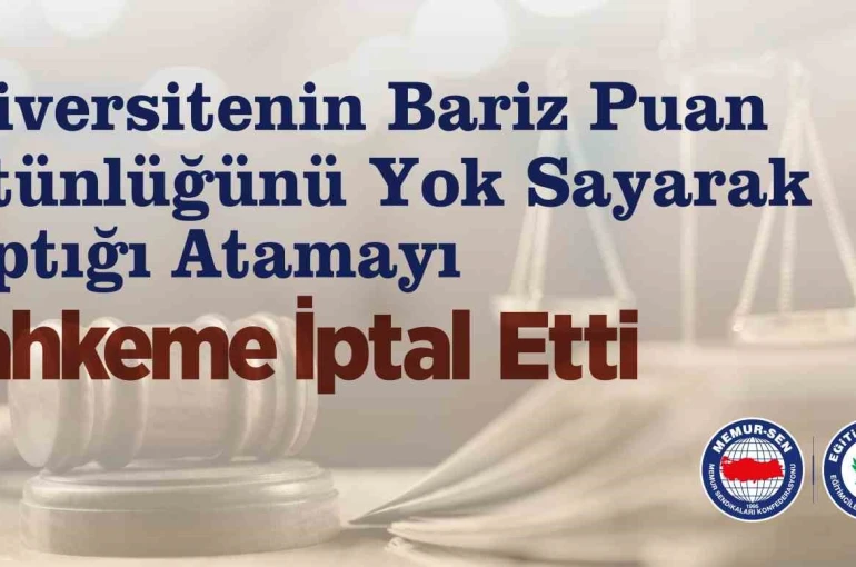 Eğitim-Bir-Sen’in Edirne’de açtığı davada mahkeme yapılan atamayı iptal etti 