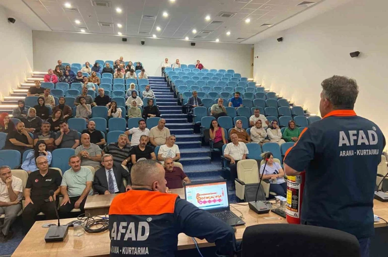 Elazığ’da afet farkındalık, yangın ve tahliye tatbikatı