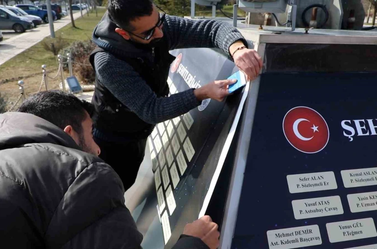 Elazığ’da şehitler anıtı restore edildi 