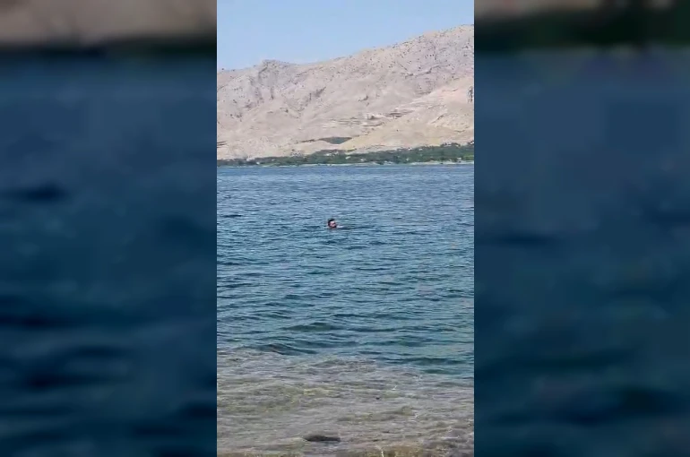 Elazığ’dan Malatya’ya yüzerek geçti 