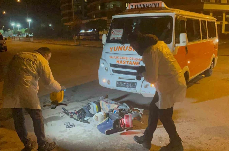 Elektrikli bisiklet sürücüsünün ölümüyle sonuçlana kaza kamerada 