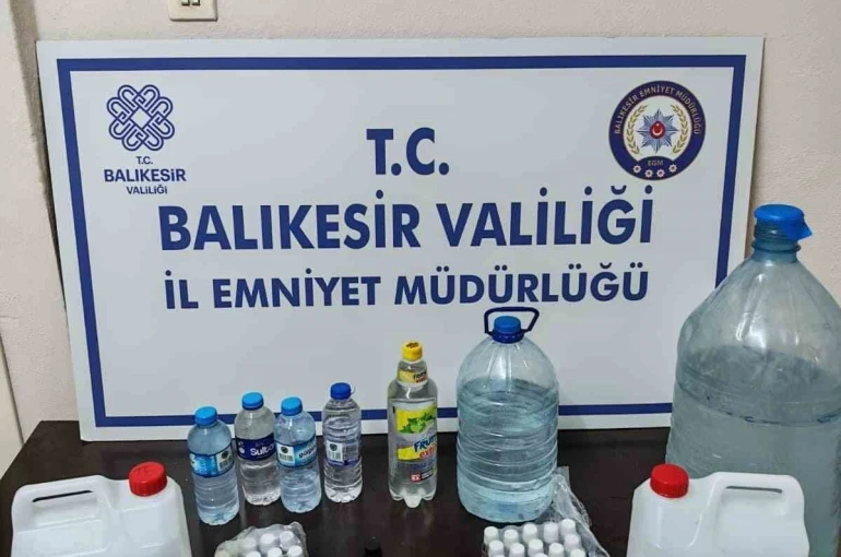 Erdek’te kaçak içki operasyonu 