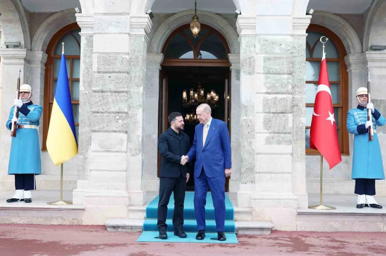 Erdoğan ile Zelenskiy görüşmesi başladı 