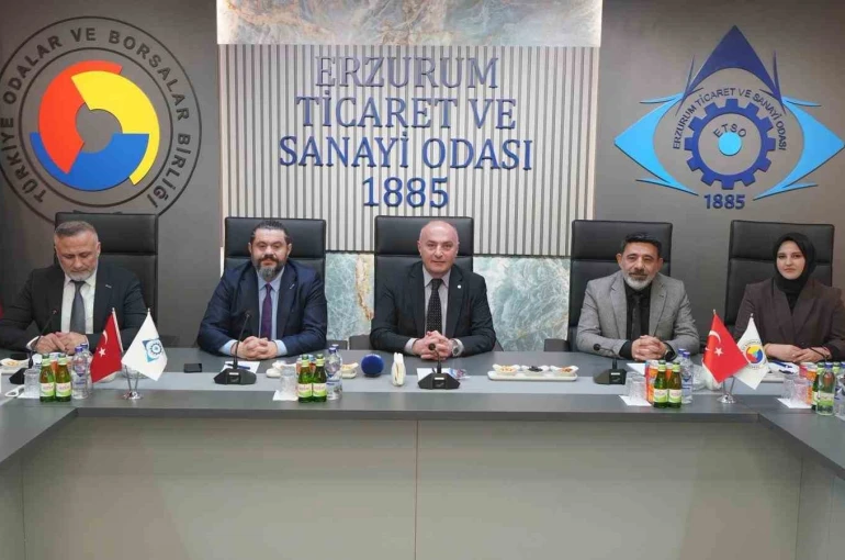 ERSİAD heyetinden ETSO’ya ziyaret: Erzurum’un stratejik önemi masaya yatırıldı 