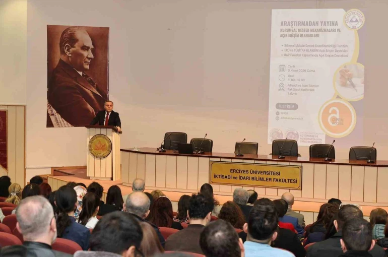 ERÜ’de ‘Araştırmadan Yayına Kurumsal Destek Mekanizmaları ve Açık Erişim Olanakları’ anlatıldı 