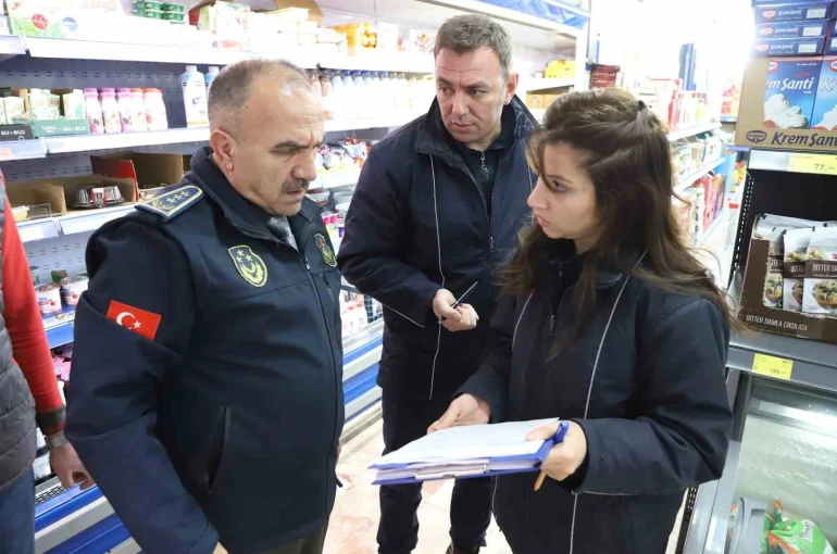 Erzincan’da 80 markete zabıta denetimi 