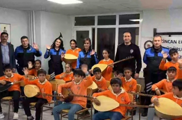 Erzincan’da öğrencilere bağlama desteği 