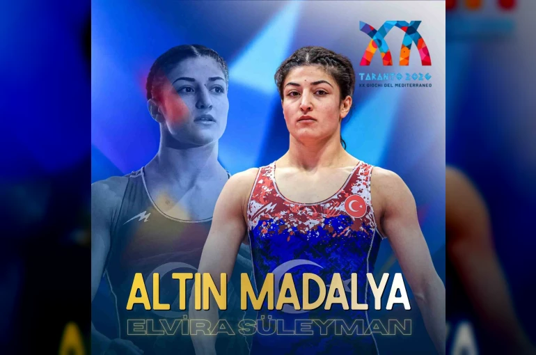Erzincanlı güreşçi Kamaloğlu Akdeniz Oyunları’nda altın madalya kazandı