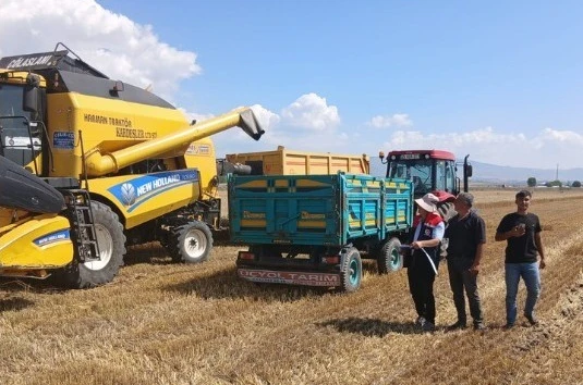 Erzurum’da hasat dönemi denetimleri sürüyor