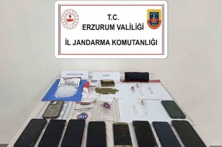 Erzurum’da uyuşturucu operasyonu; 7 kişi tutuklandı 