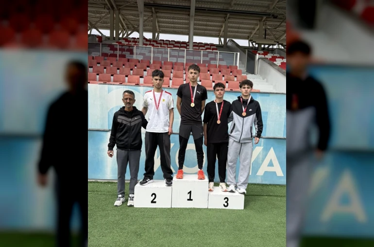 Eskişehirli atletler Konya’dan madalya ile döndü 