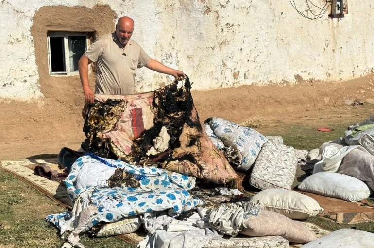 Evdeki eşyalar kendi kendine alev alıyor 