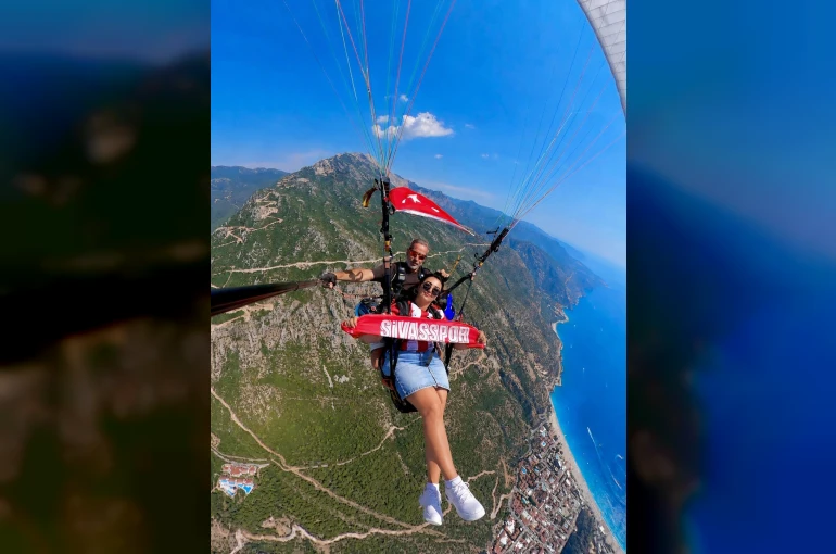 Fethiye semalarında Sivasspor atkısı açtı