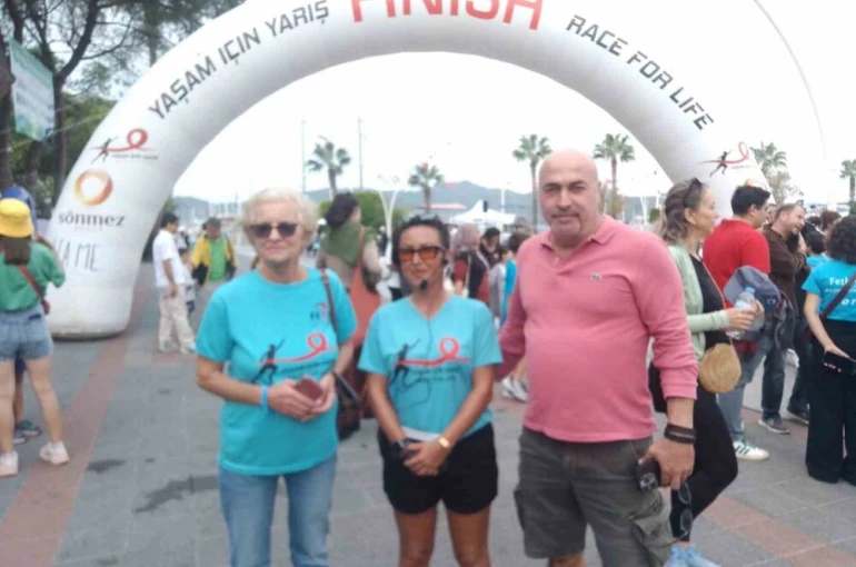 Fethiye’de kanser hastaları için koştular 