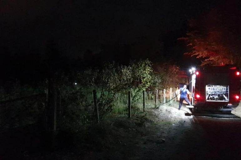 Fındıklıkta yakılan ateş yangına sebep oldu 