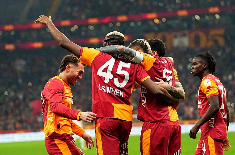 Galatasaray’dan 55 puan, 55 gol 
