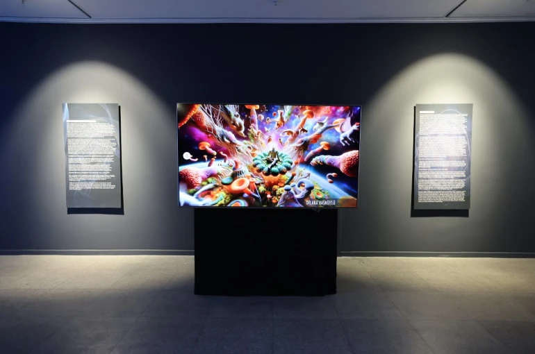 Galeri Cennet’te ‘Fijital Kapılar’ sergisi açıldı 