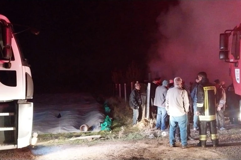 Garajdaki araç ve evde çıkan yangın korkuttu