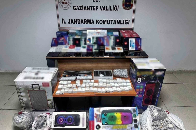 Gaziantep’te 1 milyon TL değerinde elektronik eşya ele geçirildi: 1 gözaltı 