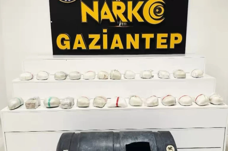 Gaziantep’te 24 kilo uyuşturucu ele geçirildi: 1 gözaltı