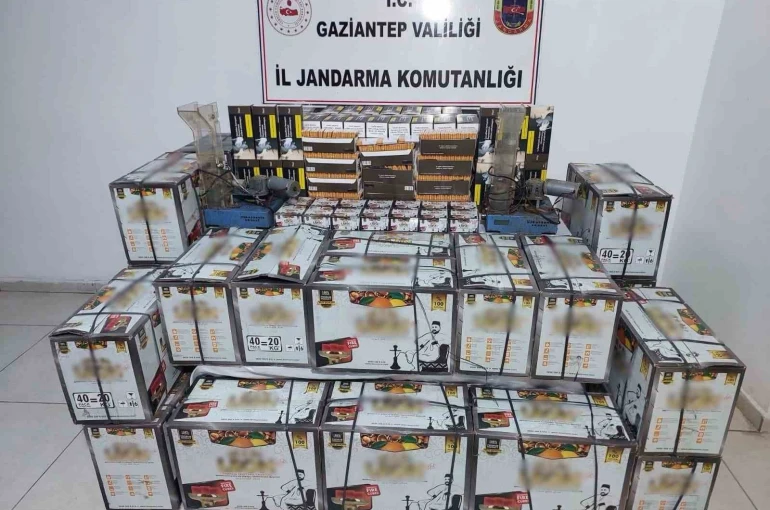 Gaziantep’te 800 bin TL değerinde kaçak nargile malzemeleri ele geçirildi 