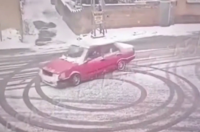 Gaziantep’te drift yaparak tehlike saçan sürücü ve araç sahibine ceza