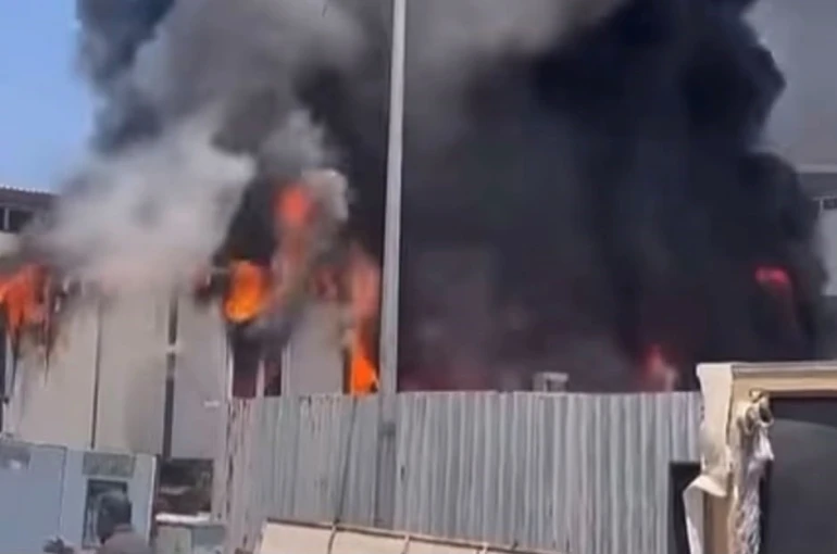 Gaziantep’te korkutan iş yeri yangını 