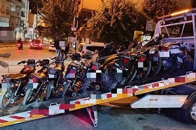 Gaziantep’te motosiklet denetimi: 208 sürücüye 3 milyon 907 bin lira ceza