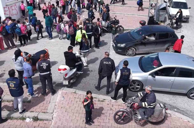 Gaziantep’te okul çevrelerinde dron destekli sıkı denetim 