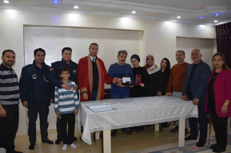 Gaziantep’te yoğun kar yağışı nikaha engel olamadı 