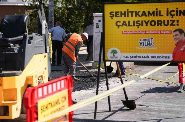 Gazikent, Belkız ve Burak’ta bozuk yollar yenileniyor 