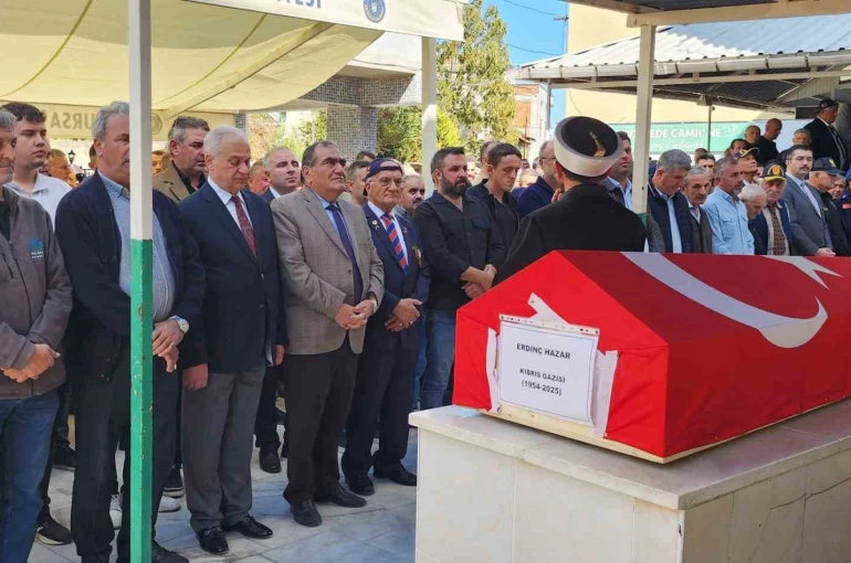 Gaziler derneği başkanına son görev 