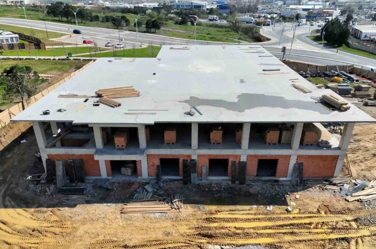 Gebze’de yeni itfaiye binasında çalışmalar yüzde 60’a ulaştı
