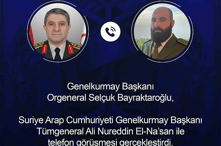 Genelkurmay Başkanı Bayraktaroğlu, Suriyeli mevkidaşı El-Nas ile görüştü 