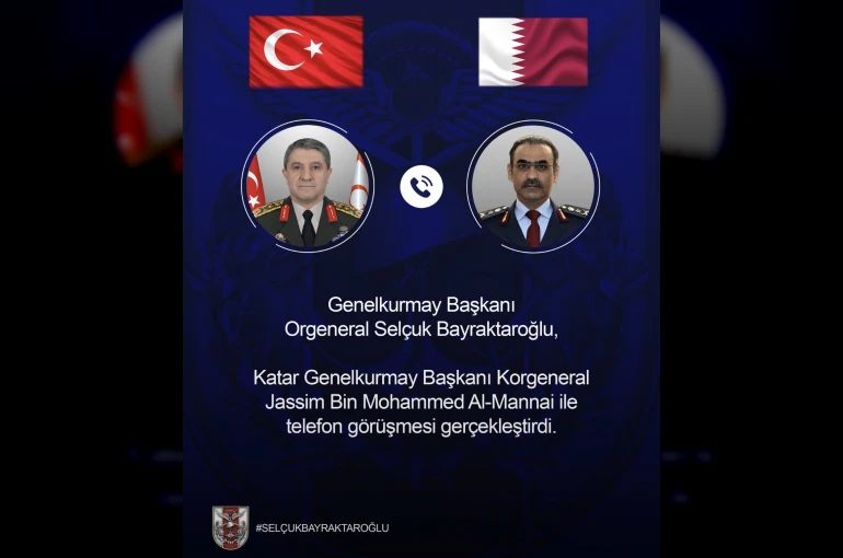 Genelkurmay Başkanı Orgeneral Bayraktaroğlu, Katarlı mevkidaşı Al-Mannai ile görüştü
