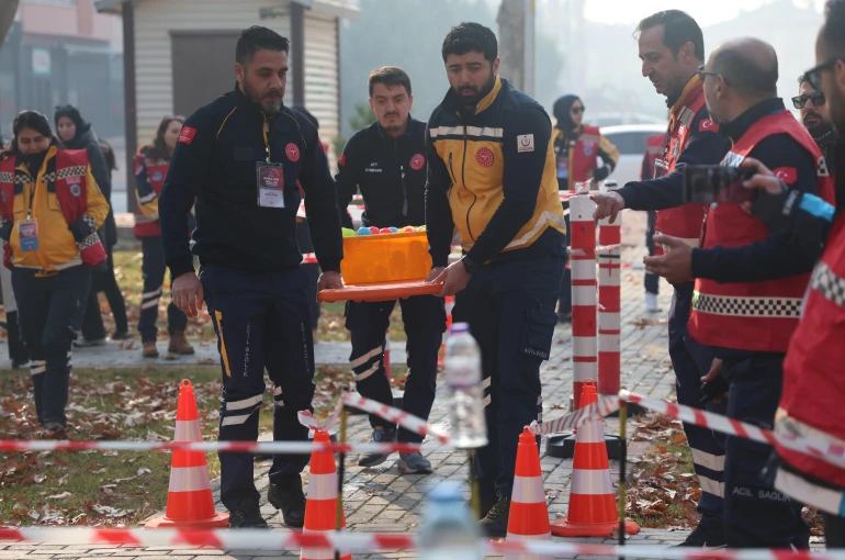 Gerçeğini aratmayan kaza tatbikatı