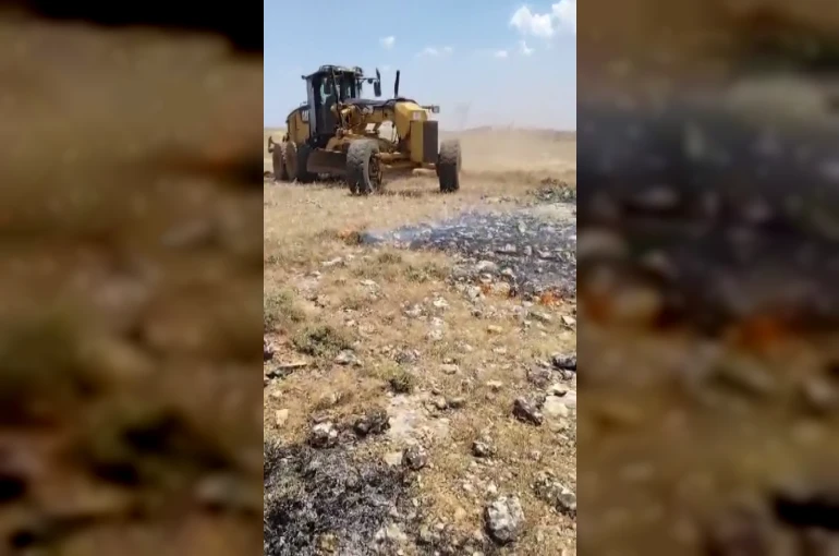 Gercüş’te korkutan yangın: Köyün geçim kaynağı ekili alanlar son anda kurtarıldı 