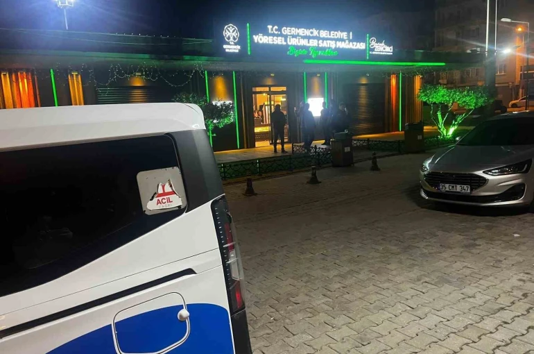 Germencik’te belediyenin satış mağazasına silahlı saldırı