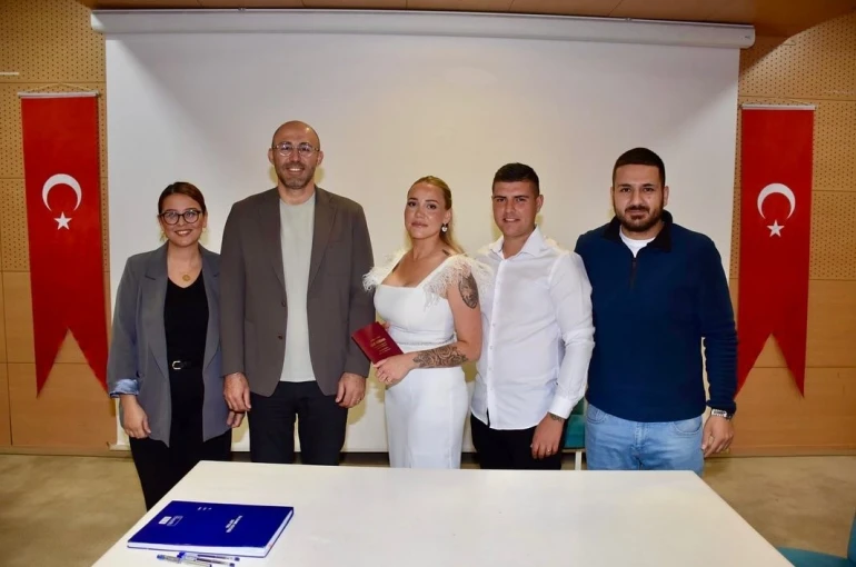 Germencik’te bir yılda 310 çift mutluluğa ‘evet’ dedi 